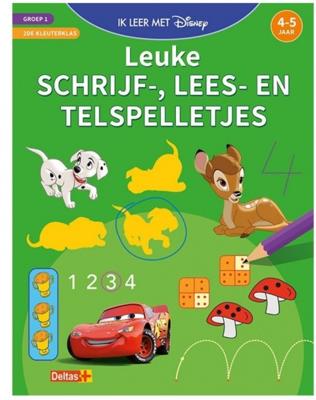 Disney leuke schrijf , lees en telspelletjes 4 5 jaar