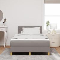 Boxspringbed met matras met matras Taupe 120 x 190 cm Stof - thumbnail