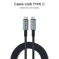SUBBLIM USB-C naar USB-C kabel, 240 W, USB 4.0, 1,5 m, compatibel met Thunderbolt 3/4, 8K @60Hz - thumbnail