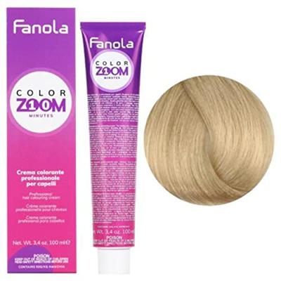 Fanola Color Zoom Permanent Hair Color 9.0 Very Light Blonde 100ml