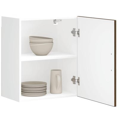 Keukenwandkasten 2 st Porto bewerkt hout bruin eikenkleur