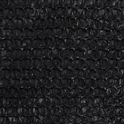 VidaXL Zonnezeil 160 g/m² 2x5 m hdpe zwart