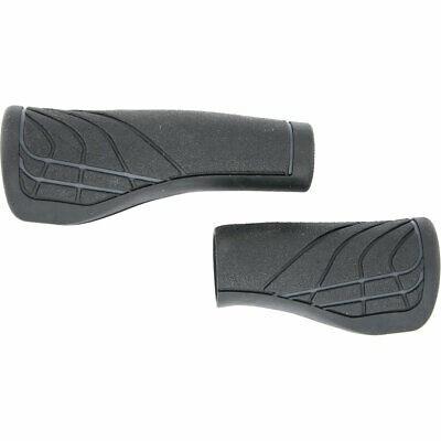 Herrmans line dd36 - ergonomisch verstelbaar fiets handvat zwart/grijs 124/90mm