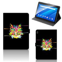Lenovo Tab E10 Hippe Tablet Hoes Cat Color - thumbnail