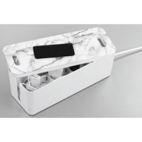 Hama Kabelbox Marmerdesign Maxi Kabelgeleiding In Het Deksel 40,0 X 15,6 X 13,5 Cm - thumbnail