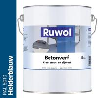 Ruwol Betonverf Helderblauw (RAL 5010) 5 liter - thumbnail