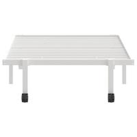 Bedframe zonder matras opvouwbaar 90x200 cm staal wit - thumbnail