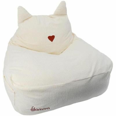 Poef - DOMIVA - Honey Moon - Corduroy - Zacht en pluizig - Kattenoren Poef - DOMIVA - Honey Moon - Corduroy - Zacht en pluizig - Kattenoren