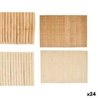 Placemat Kinvara Bruin Lichtbruin Bamboe 30 x 44 cm 3,5 x 30 x 3,5 cm (24 Stuks) - thumbnail