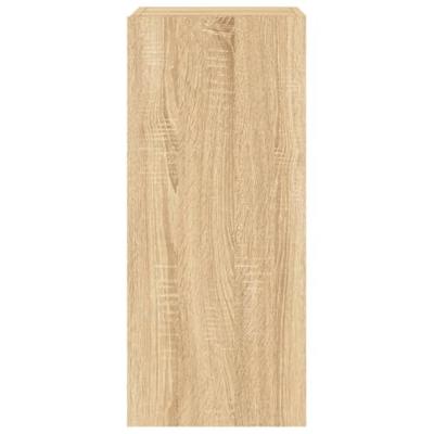 Tv-wandmeubel met LED-verlichting 30,5x35x70 cm sonoma eiken