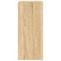 Tv-wandmeubel met LED-verlichting 30,5x35x70 cm sonoma eiken - thumbnail