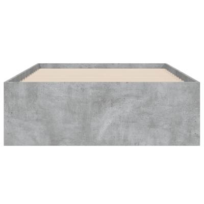 Bedframe met lades bewerkt hout betongrijs 150x200 cm