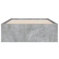 Bedframe met lades bewerkt hout betongrijs 90x190 cm - thumbnail
