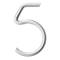 HDD Pro Huisnummer Rond 5 Inox Plus - thumbnail