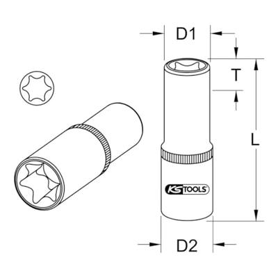 KS Tools 9114391 9114391 Verwisselbare kop