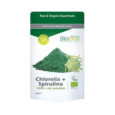 Biotona Chlorella + Spirulina Powder Raw