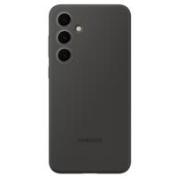 Samsung Silicone Case - voor Galaxy S24 FE Telefoonhoesje Zwart - thumbnail