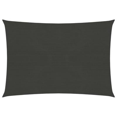 VidaXL Zonnezeil 160 g/m² 3,5x4,5 m hdpe antracietkleurig
