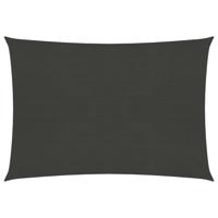 VidaXL Zonnezeil 160 g/m² 3,5x4,5 m hdpe antracietkleurig - thumbnail
