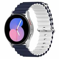Garmin Vivomove 3 / HR / Luxe / Sport / Style / Trend - Ocean Style bandje - Donkerblauw / wit - thumbnail