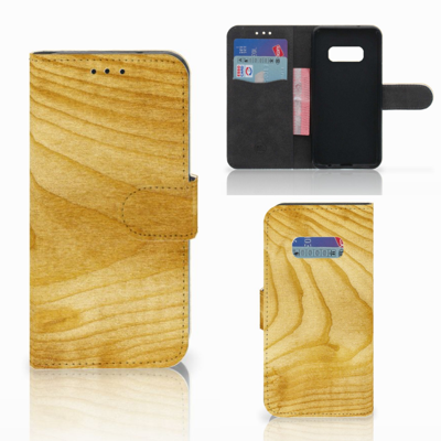 Samsung Galaxy S10e | Book Style Case | Licht Hout Samsung Galaxy S10e | Book Style Case | Licht Hout