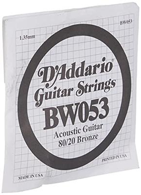 D'Addario BW053 Bronze Wound Acoustic Guitar Single String .053 losse snaar voor westerngitaar