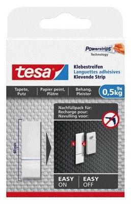 Kleefstrips tesa behang en pleisterwerk 0.5kg wit | 15 stuks
