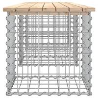 Tuinbank Schanskorfontwerp 203x44x42 cm massief grenenhout - thumbnail
