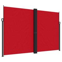 Windscherm uittrekbaar 220x600 cm rood - thumbnail