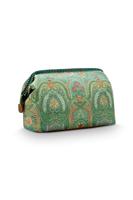 Pip Studio Pip Studio Cooper Cosmetic Purse Medium Jabali Green 22.5x9.5x15cm - thumbnail