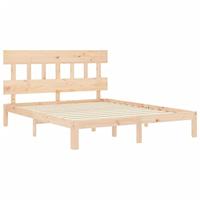 Bedframe zonder matras massief grenenhout 160x200 cm - thumbnail