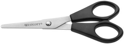 Westcott Schaar buro 130mm rvs met kunststof grip