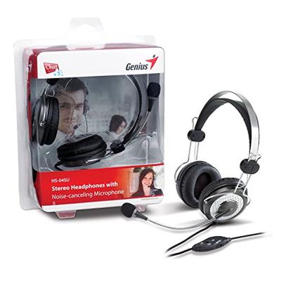 Genius HS-04SU Stereo-hoofdtelefoon met ruisonderdrukkingsmicrofoon