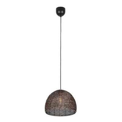 Trio Zwarte rotan hanglampKamara Ø 36cm - 365290104
