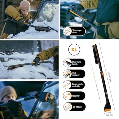 Fiskars X-serie Telescopische Sneeuwborstel en Ijskrabber voor de auto - 1078493 Fiskars X-serie Telescopische Sneeuwborstel en Ijskrabber voor de auto - 1078493