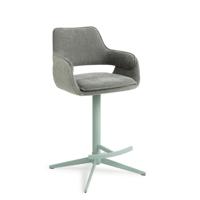 Jesper Home Barkruk 'Oketo' Draaibaar, kleur Green Midori (zithoogte 65cm) - thumbnail