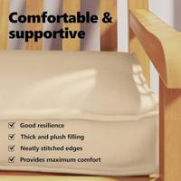 Pallet Kussen Set 2 pcs Beige 180 x 40 x 8 cm Oxford Stof - thumbnail