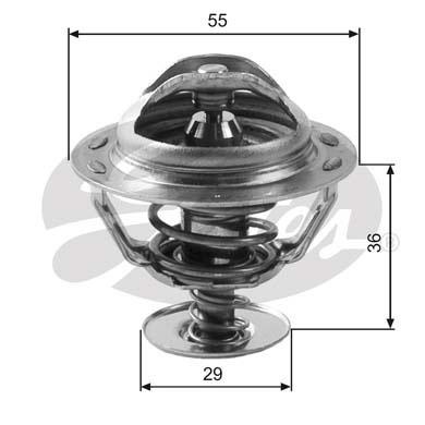 Thermostaat, koelvloeistof TH12283G1