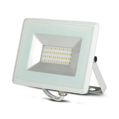 V-TAC VT-4021W-N LED Schijnwerper - Slimline E-serie - IP65 Waterdicht - Witte behuizing - 20W -