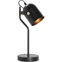Bureaulamp Senn - zwart metaal - 39xØ17,5 cm - thumbnail