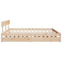 Bedframe zonder matras massief grenenhout 200x200 cm - thumbnail