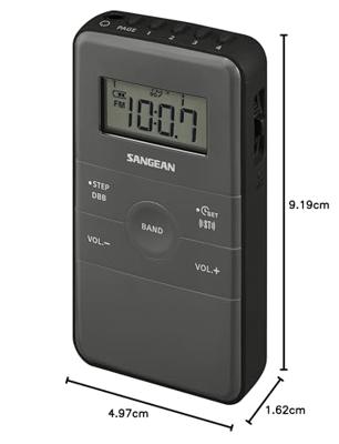 Portable Digitale Radio Sangean Zwart AM/FM Herlaadbaar