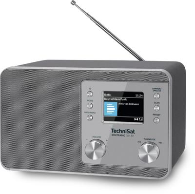TechniSat DIGITRADIO 307 BT – DAB+ radio met BestTune (DAB, FM, AUX-in, bluetooth-audiostreaming, hoofdtelefoonaansluiting, geheugen favorieten, wekker, slaaptimer, klok-/datumweergave, 5 W RMS Mono)