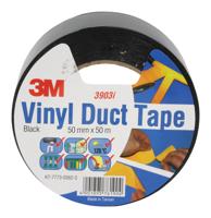 3M Weefseltape | zwart | lengte 50 m | breedte 48 mm wiel | 24 stuks - 7100098695 7100098695 - thumbnail