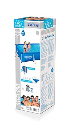 Bestway Zwembad rechthoek steel pro L300 x B201 x H66cm - thumbnail