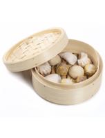 Bestron ARC100BBS Rijstkoker Set Bamboe/Zwart - thumbnail