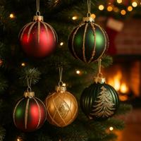 Kerstbal glas d8 cm a4 I Decoris - Decoris - thumbnail