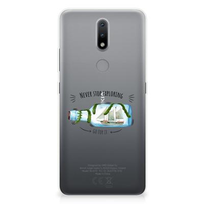 Nokia 2.4 Telefoonhoesje met Naam Boho Bottle Nokia 2.4 Telefoonhoesje met Naam Boho Bottle