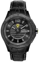 Scuderia Ferrari Mod. Day/Date - 830093 - Herenhorloge (Donkergrijs, Zwart, Leer) - thumbnail