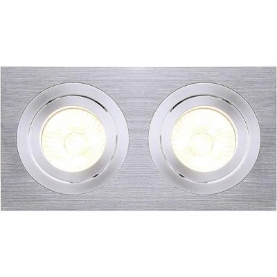 SLV Inbouwspot New Tria GU10 2 Square 17cm wit 113512